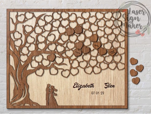 Download Heart Guest Book Wedding Tree of Love - Wedding Collection