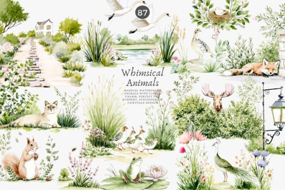 Download Whimsical Animals Nursery Decor Clipart - Nursery decor Collection