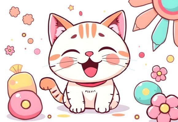 Download Happy Cartoon Cat 7 - Premium Resources