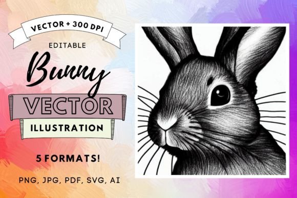 Download Nursery Decor Bunny Portrait 300dpi PNG - Nursery decor Collection