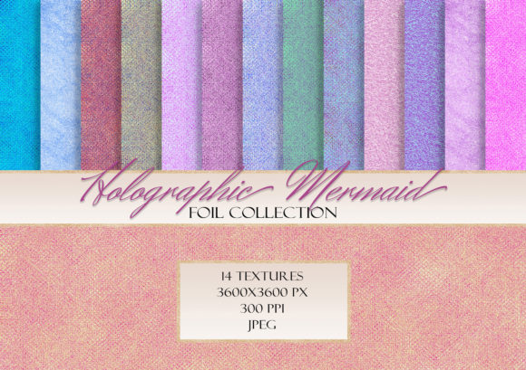 Download Mermaid Holographic Iridescent Textures - Holographic Collection