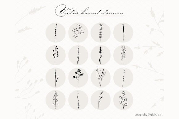 Download Botanical Clip Art EPS Botanical Illustr - Botanical clip art Collection