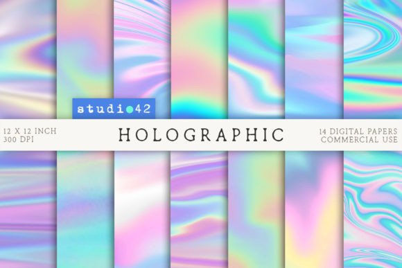 Download Holographic Digital Paper Pack - Holographic Collection