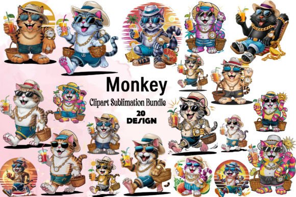 Download Summer Cat Sublimation Bundle - Cat sublimation bundle Collection
